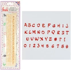 FMM Ausstecher Alphabet und Zahlen - Magical Upper Case