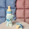 Fondantfigur - Babyflasche & Schnuller Blau