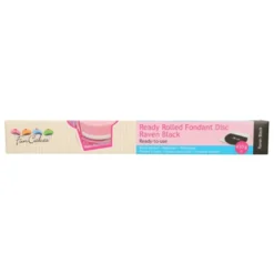 Funcakes ausgerollte Fondantdecke - Schwarz 36cm