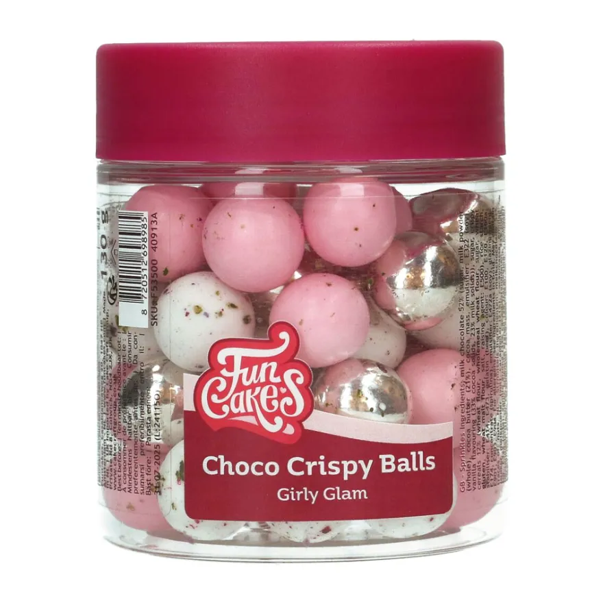 FunCakes Choco Crispy Balls – Girly Glam 130g