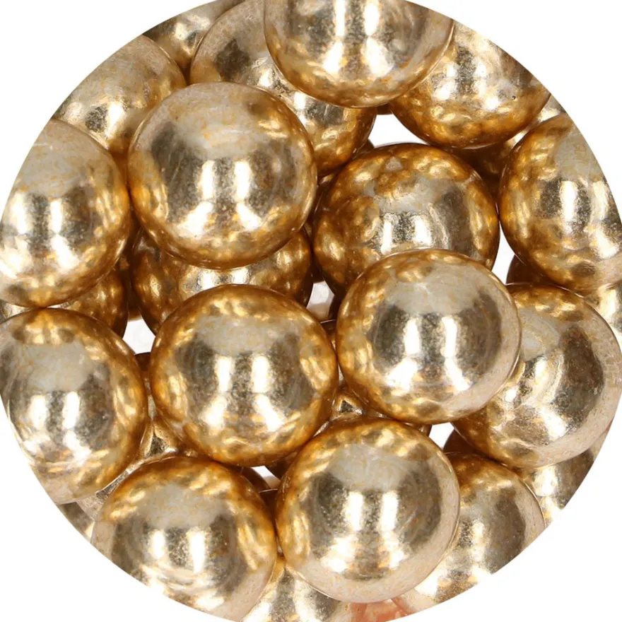 FunCakes Choco Crispy Balls – Metallic Gold 130g