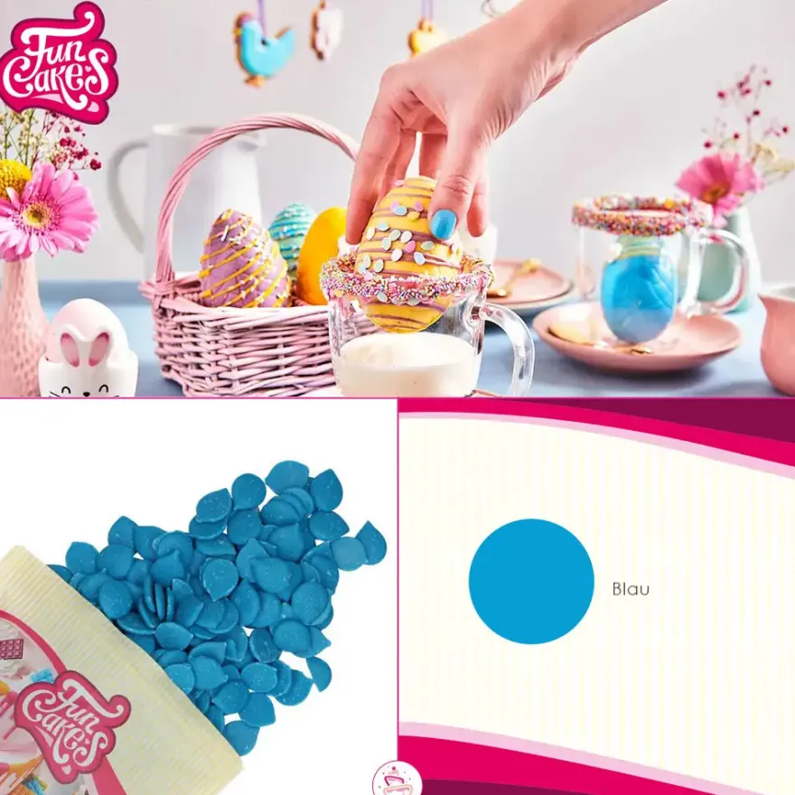 Funcakes Deko Melts - Dunkelblau 250g