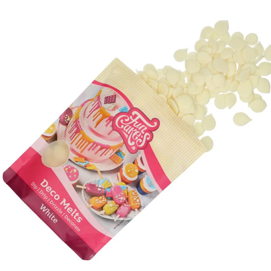 Funcakes Deko Melts - Vanilleweiss 250g