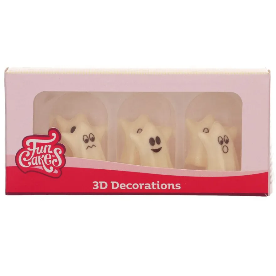 Funcakes 3D Schokoladengeister - 6 Stück