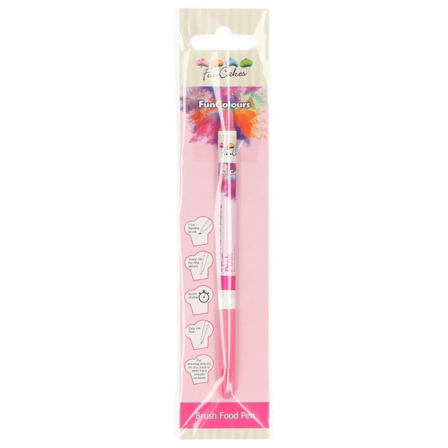 FunCakes Edible FunColours Brush Food Pen - Pink