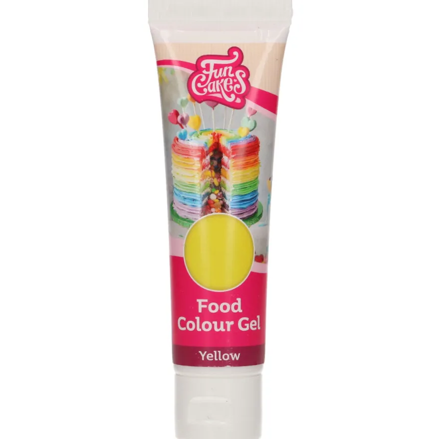 FunCakes Edible FunColours Gel - Yellow