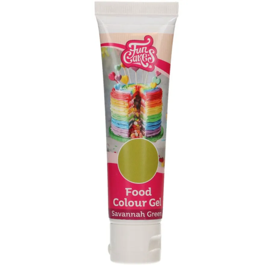 FunCakes Edible FunColours Gel - Savannah Green