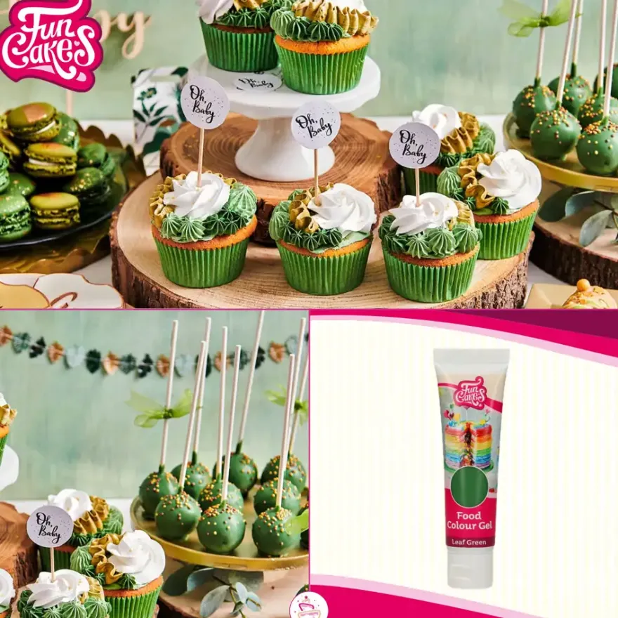 FunCakes Edible FunColours Gel - Leaf Green