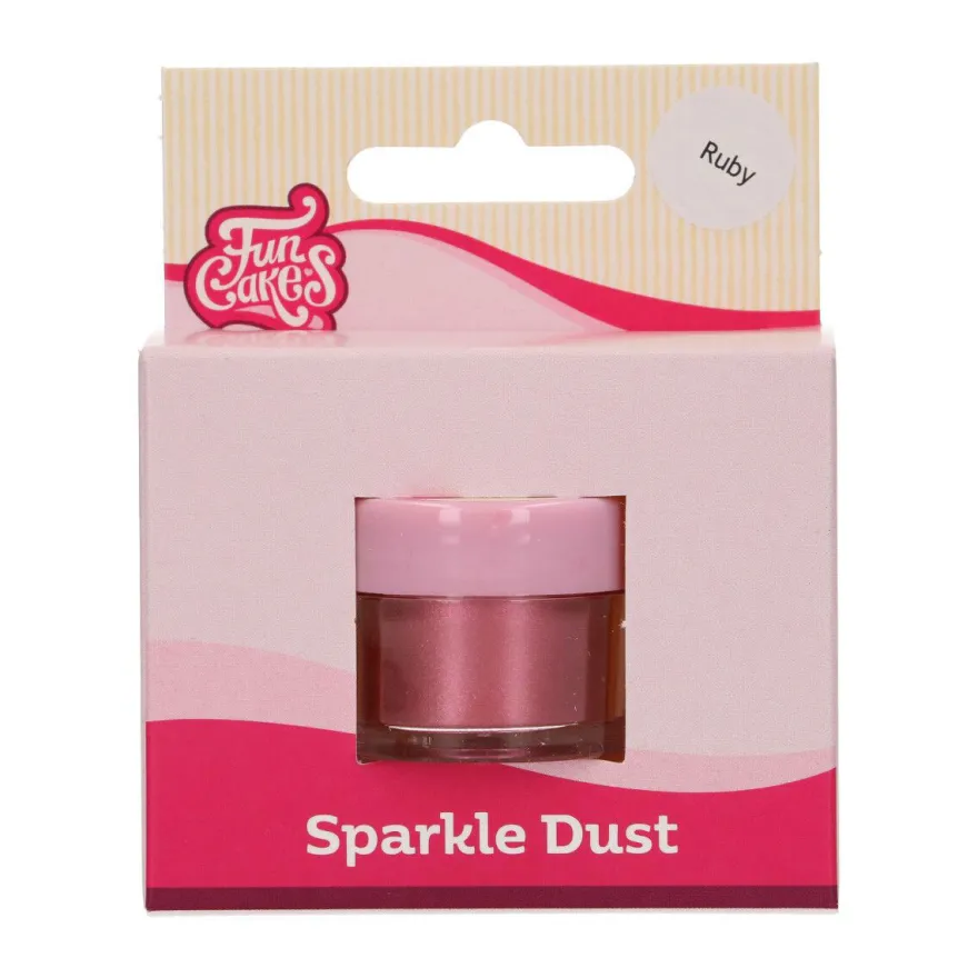 Funcakes Edible Sparkle Dust - Ruby