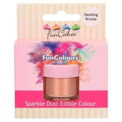 Funcakes Edible Sparkle Dust - Dazzling Bronze