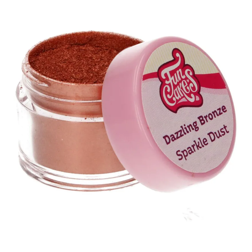 Funcakes Edible Sparkle Dust - Dazzling Bronze