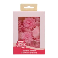 FunCakes Esspapier -Blume Deluxe Rose Rosalia Rosa 15 Stück