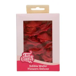 FunCakes Esspapier -Blume Deluxe Rose Rosalia Rot 15 Stück