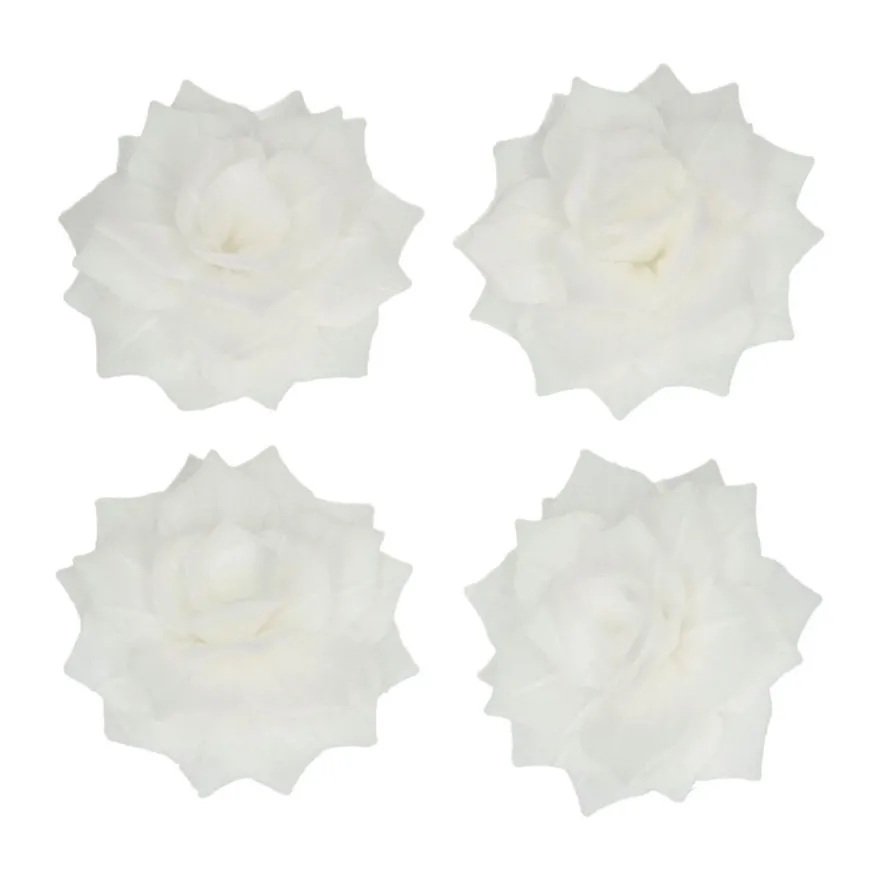 FunCakes Esspapier -Blume Deluxe Rose Rosalia Weiß 15 Stück