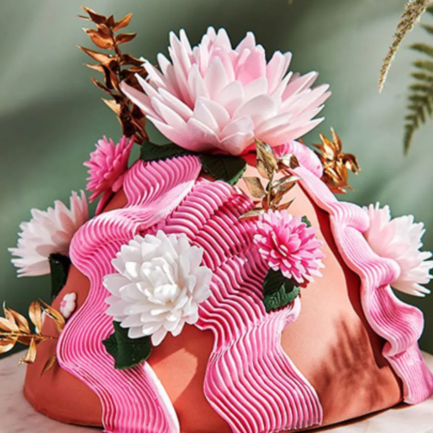FunCakes Esspapier -Blume Deluxe Pfingstrose Rosa Ombre 12,5cm