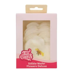 Funcakes Esspapier Orchidee Weiß 10 Stück