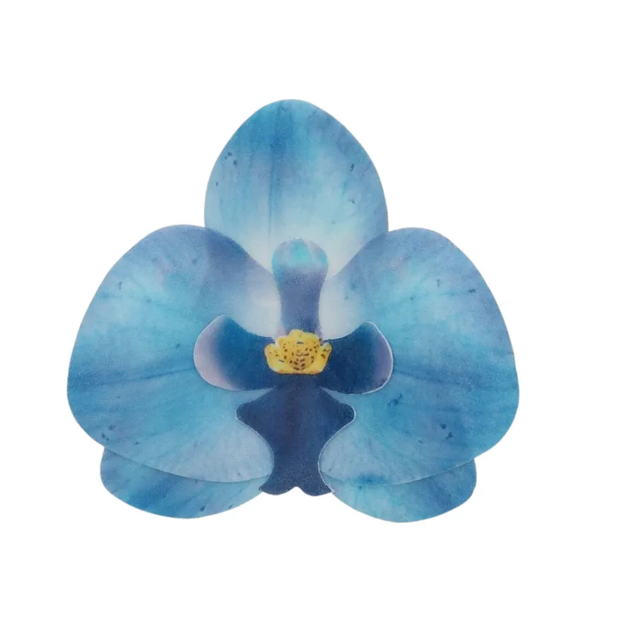 Funcakes Esspapier Orchidee Blau 10 Stück