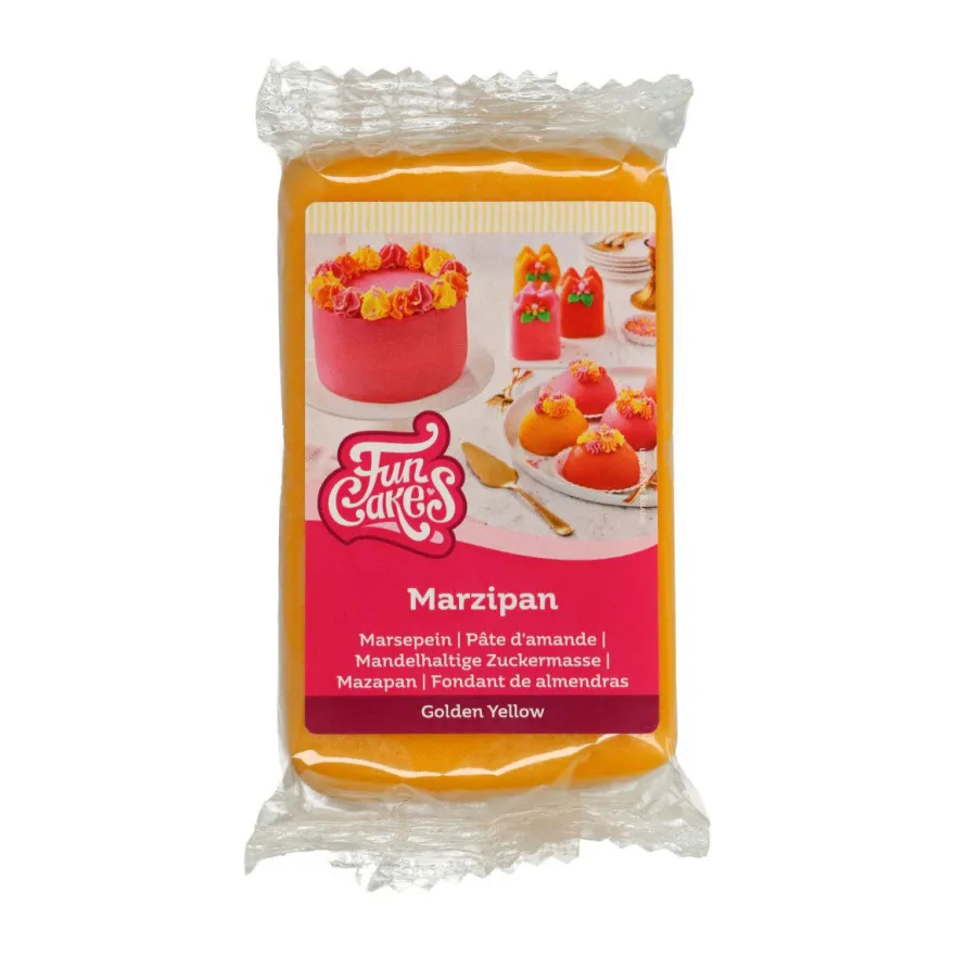 FunCakes feines Marzipan Golden Yellow 250 g