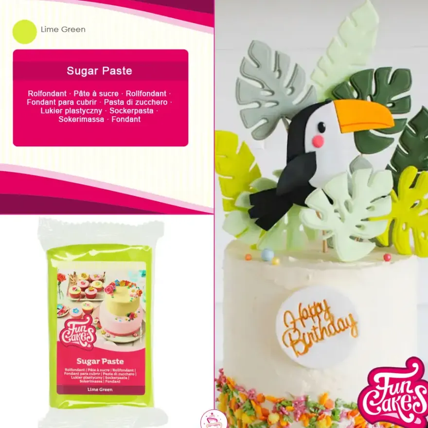 FunCakes Fondant Lime Green - 250g