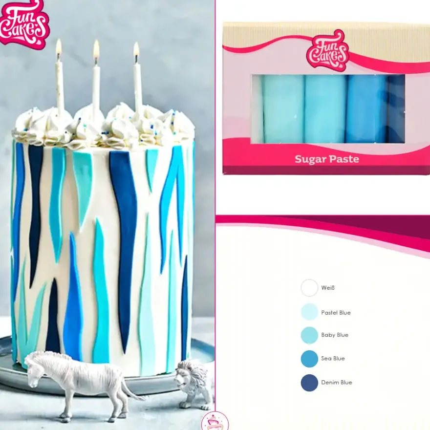 FunCakes Fondant Multipack Blau 5x100g