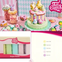 FunCakes Fondant Multipack Pastel Colours - 5x100g