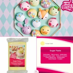 Funcakes Fondant Pastel Yellow 250g