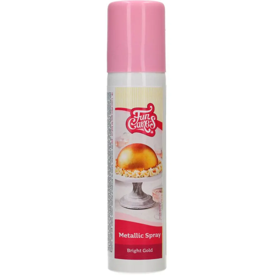 Funcakes Funcolours Metallic Spray - Gold 100ml
