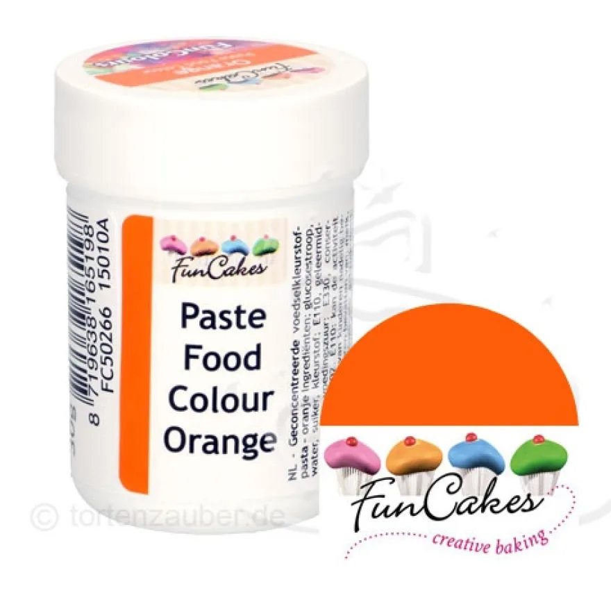 Funcakes Funcolours Pastenfarbe - Orange 30g