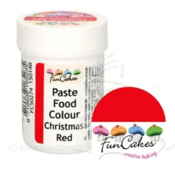 Funcakes Funcolours Pastenfarbe - Christmas Red 30g