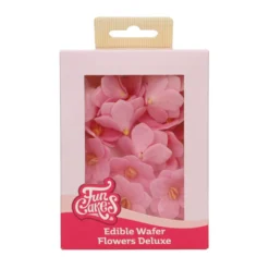 Funcakes Hortensien aus Esspapier - 18 Stück - Rosa