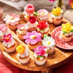 Funcakes Hortensien aus Esspapier - 18 Stück - Rosa
