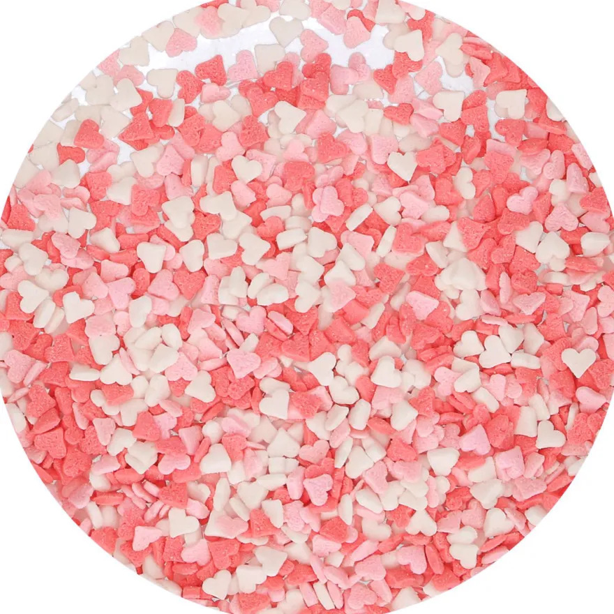 Funcakes Miniherzen - Rosa/Weiss/Rot 60g