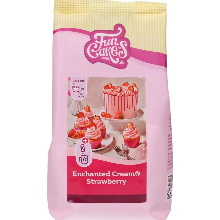 FunCakes Mix Enchanted Cream 450g - Erdbeere