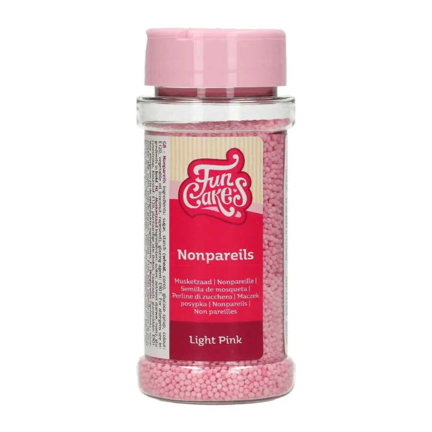 FunCakes Nonpareils Soft Pink Zuckerperlen 80g
