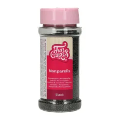 Funcakes Nonpareils Zuckerperlen - Schwarz 80g