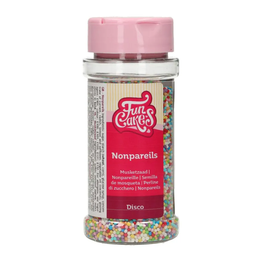 FunCakes Nonpareils Zuckerperlen – Disco Mix 80g