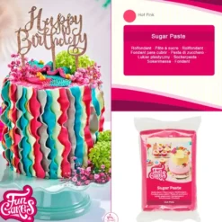 Funcakes Rollfondant Hot Pink 250g