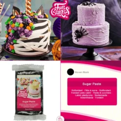 FunCakes Rollfondant Raven Black - 250g