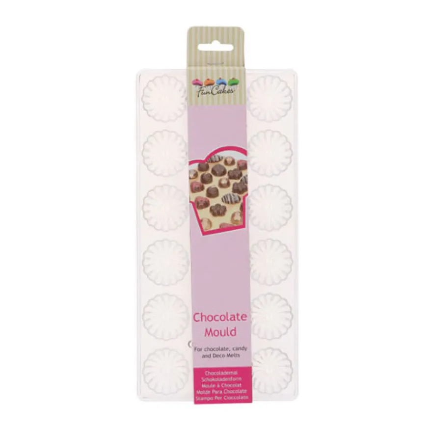 Funcakes Schokoladenform Praline - Swirl