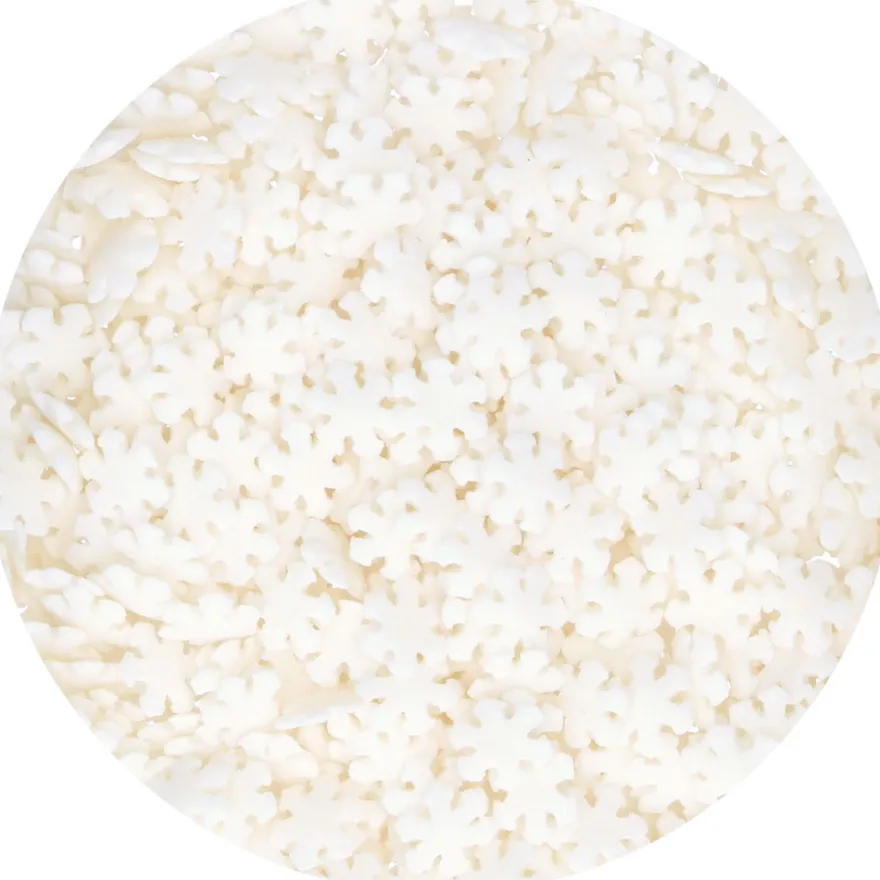 FunCakes Streusel Snowflakes Weiß 50g