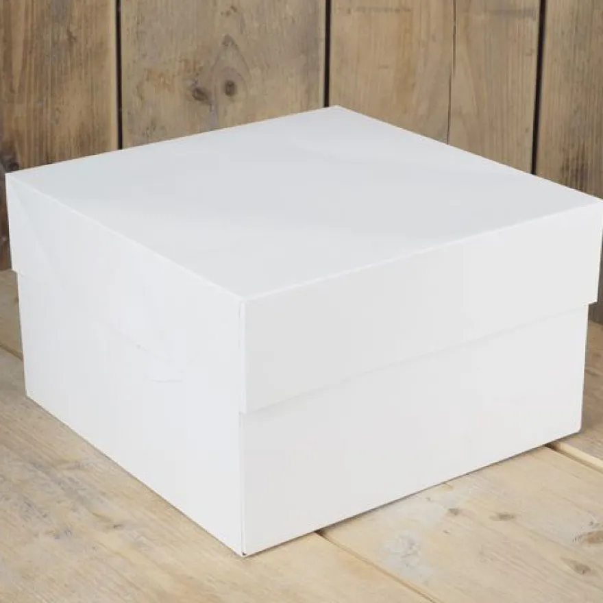 Funcakes Tortenschachtel 25x25x20cm - Weiss