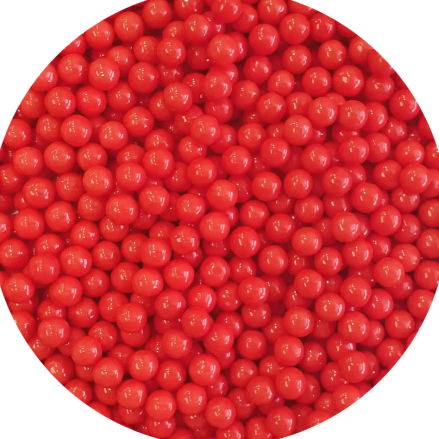 FunCakes weiche Zuckerperlen Medium Rot 60g