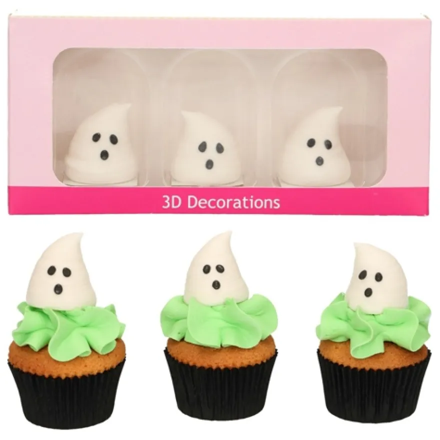 Funcakes Zuckerdeko 3D Geister - 3 Stück