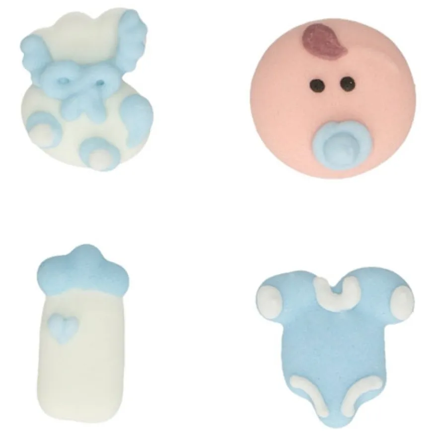 FunCakes Zuckerdekoration Baby Junge Set/12