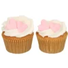 Funcakes Zuckerdekoration rosa Herzen 8 Stück
