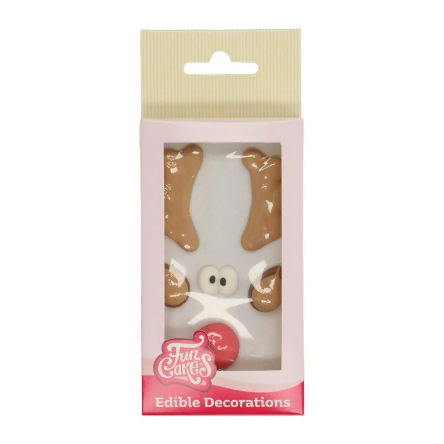 Funcakes Zuckerdekoration Rudolph 6 Teile