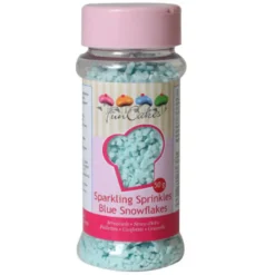 Funcakes Zuckerdeko Schneeflocken Blau