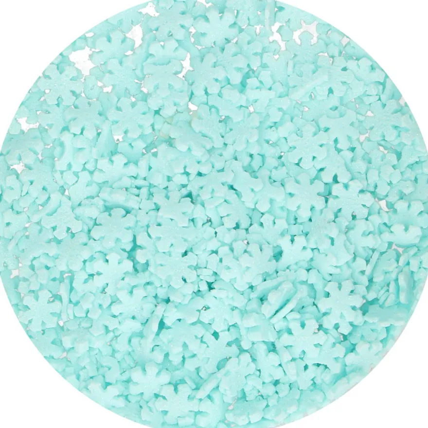 Funcakes Zuckerdeko Schneeflocken Blau