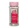 Funcakes Zuckerherzen Metallic Silber 80g