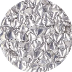 Funcakes Zuckerherzen Metallic Silber 80g